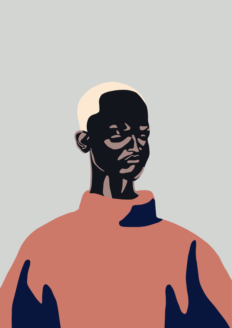 Untitled Portrait, 2016, (digitalt) av Yi Xiao Chen
