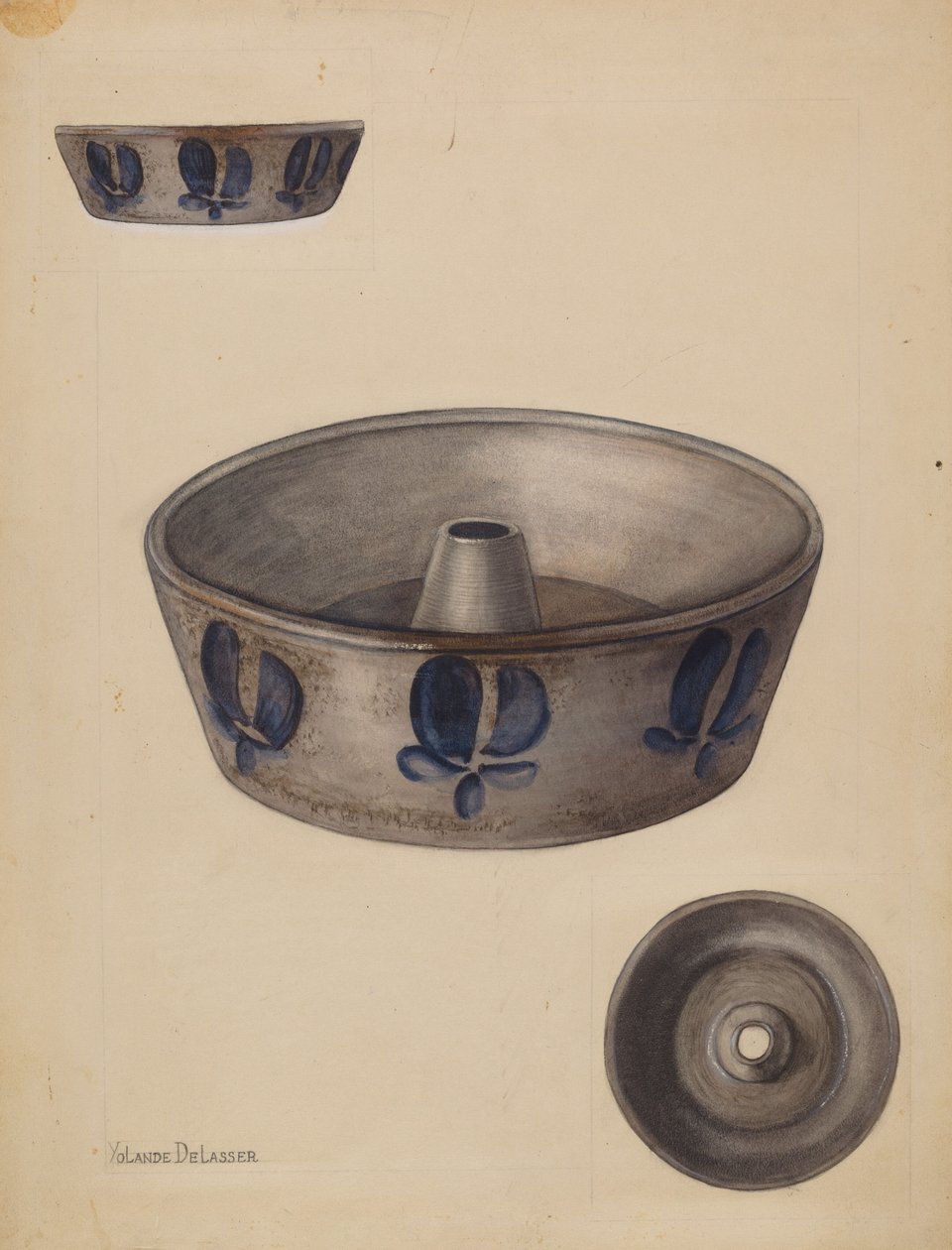 Bakform, ca. 1936. av Yolande Delasser