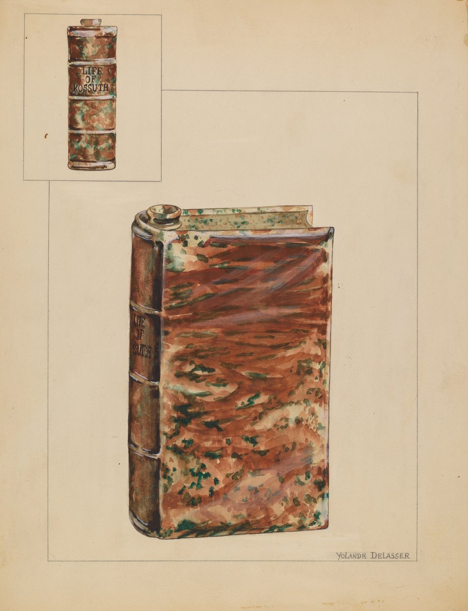 Bokflaska, ca. 1937. av Yolande Delasser