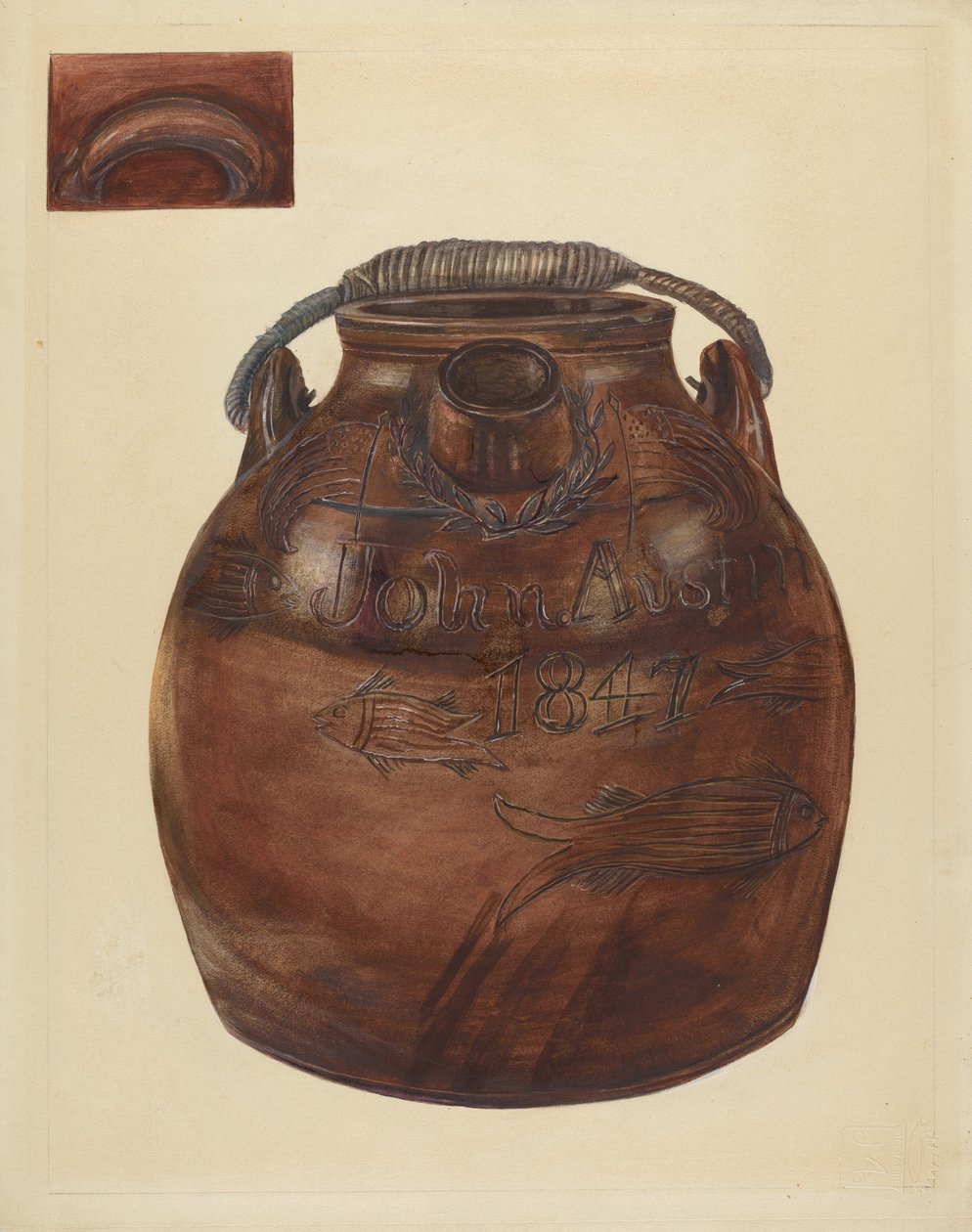 Cider eller vattenkanna, 19351942. av Yolande Delasser