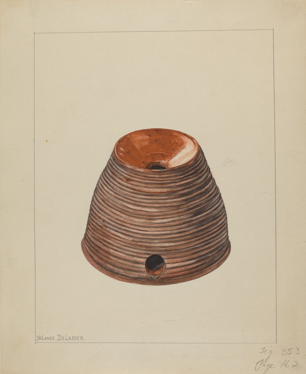 Mörtfälla, ca. 1936. av Yolande Delasser