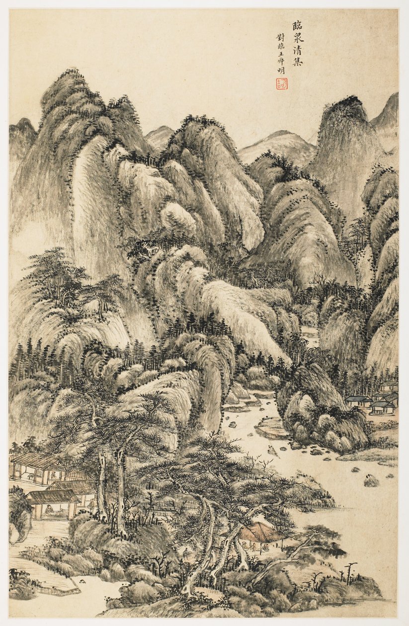 Pure Gathering in a Spring, från ett album med 12 blad av Yongxi Jin