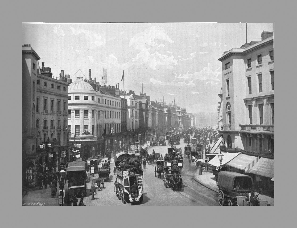 Regent Street, London, c1900 av York and Son