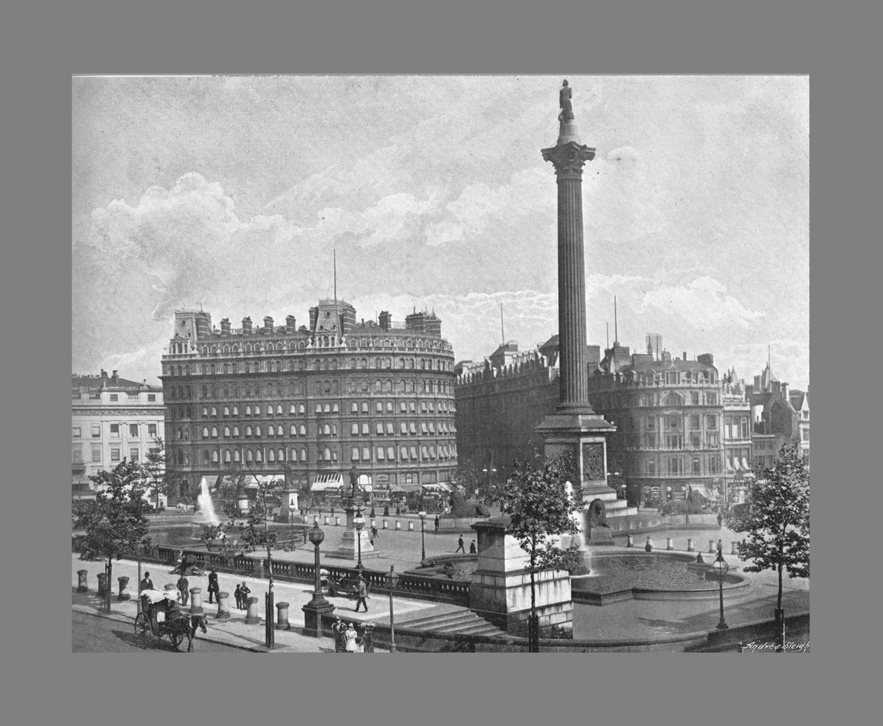 Trafalgar Square, London, c1900 av York and Son