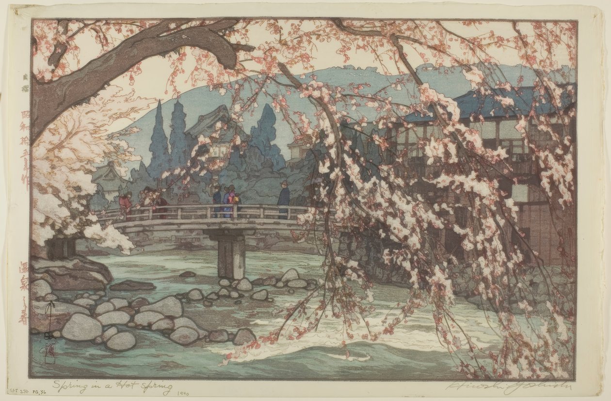 Ett spa på våren av Yoshida Hiroshi