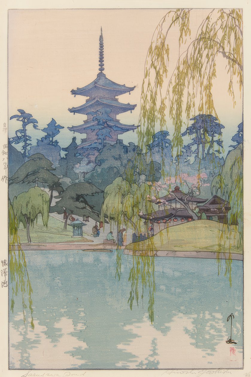Sarusawa-dammen av Yoshida Hiroshi
