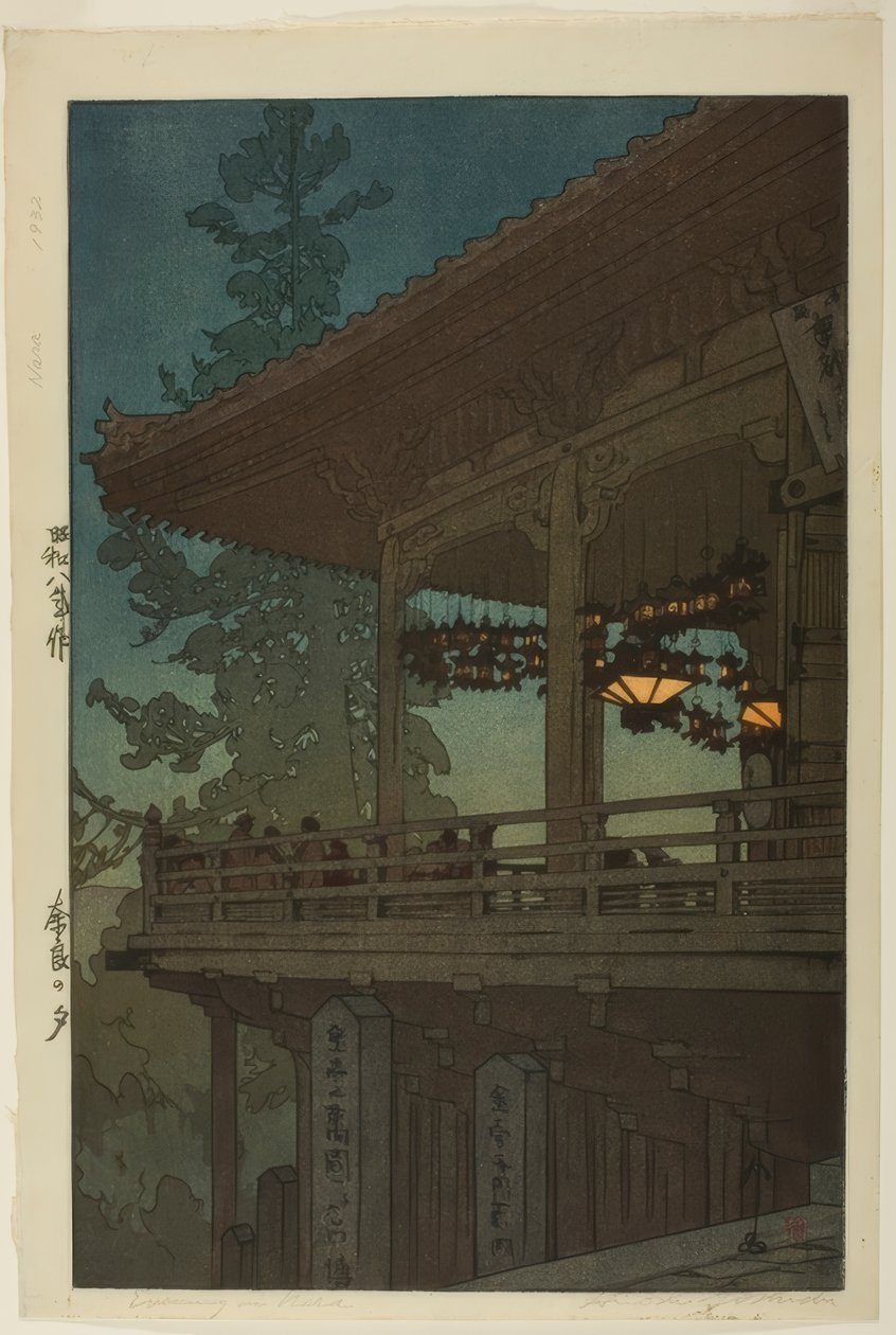 Kväll i Nara, från serien "Kansai District" av Yoshida Hiroshi