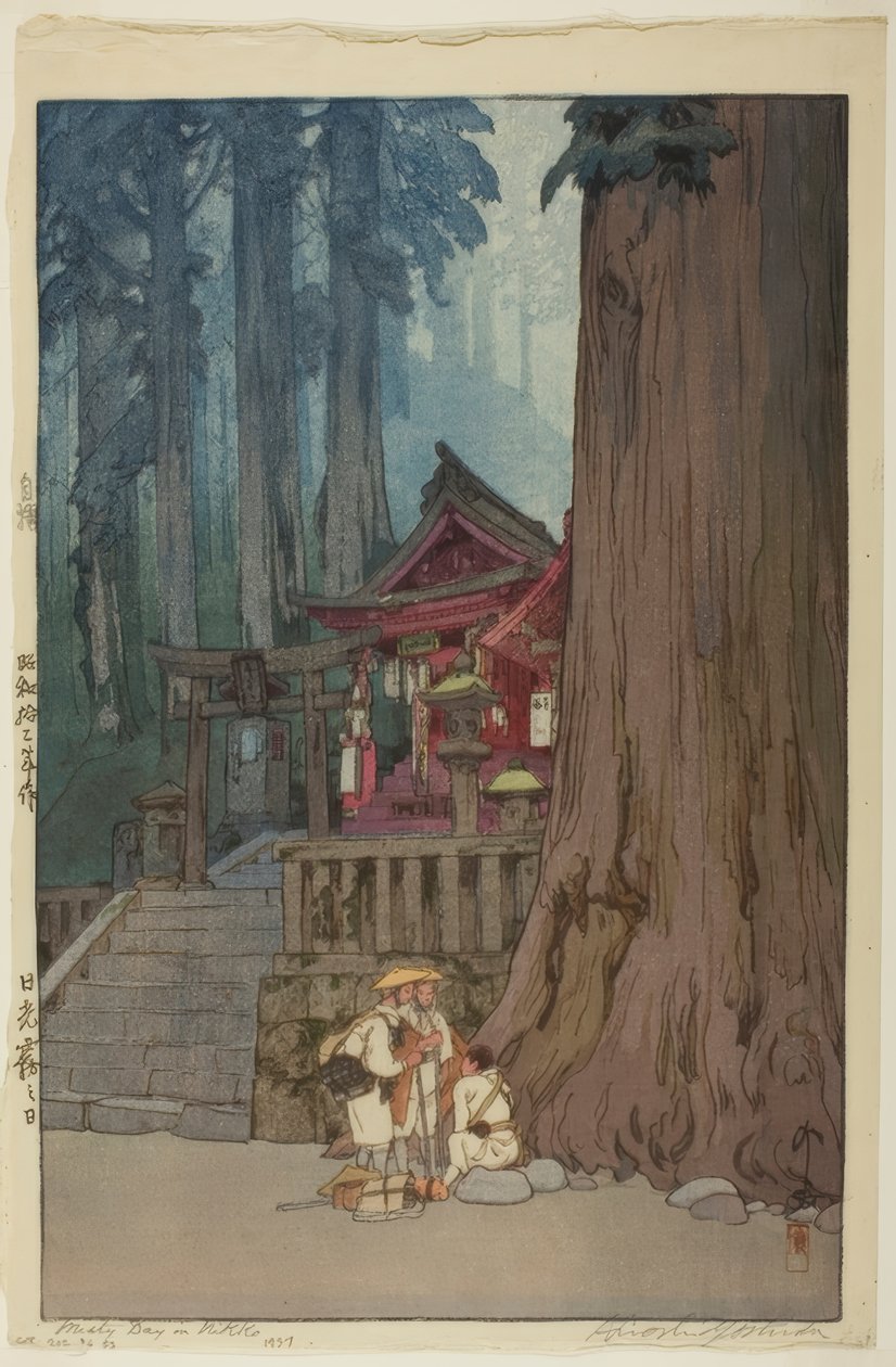 Dimmig dag i Nikko av Yoshida Hiroshi