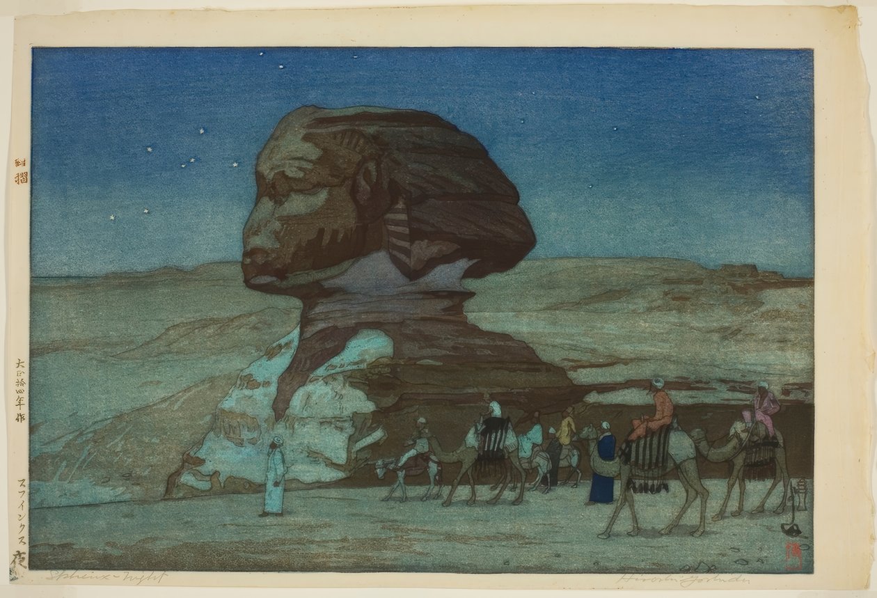 Sphinx - Night (Sufinkusu yoru), från serien "Europe" av Yoshida Hiroshi