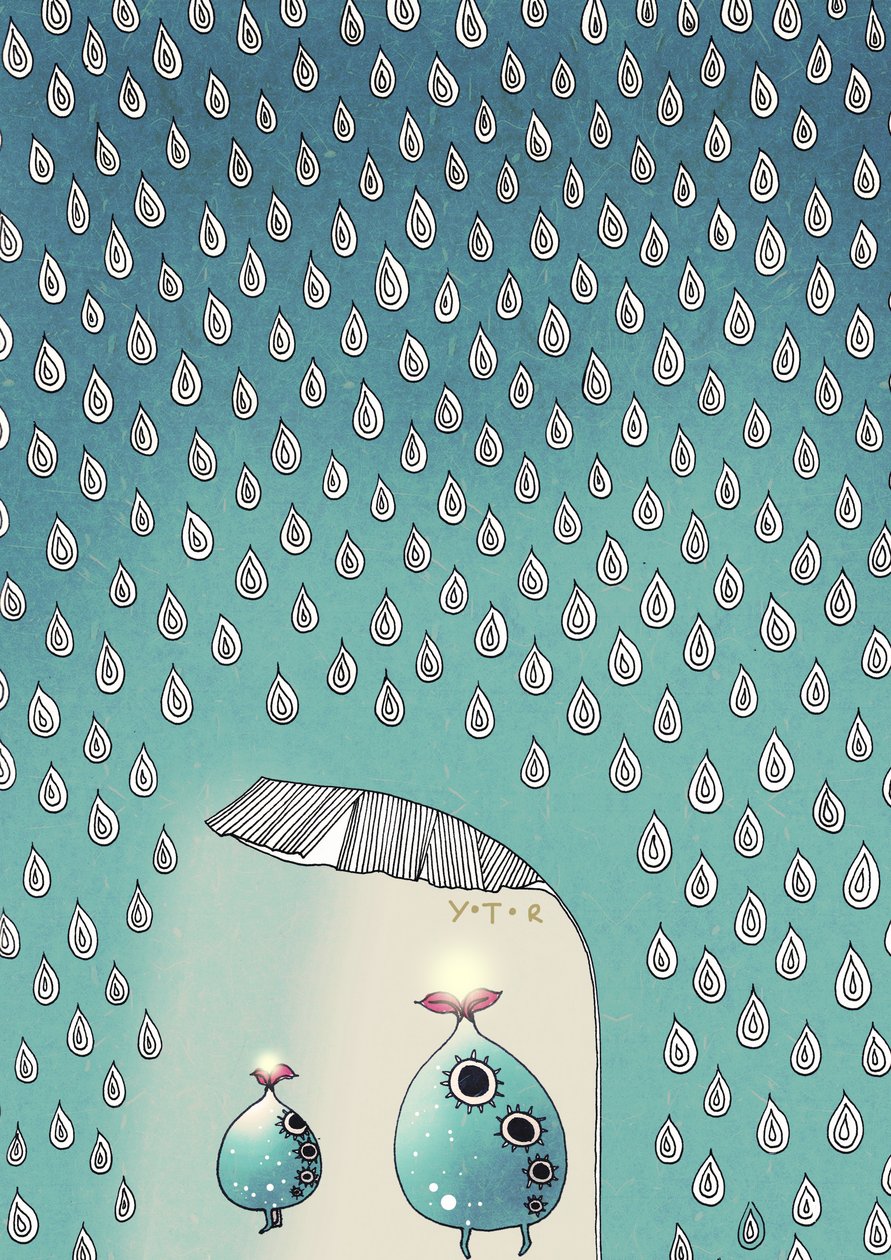 April Dusch, 2012 (mix media) av Yoyo Zhao