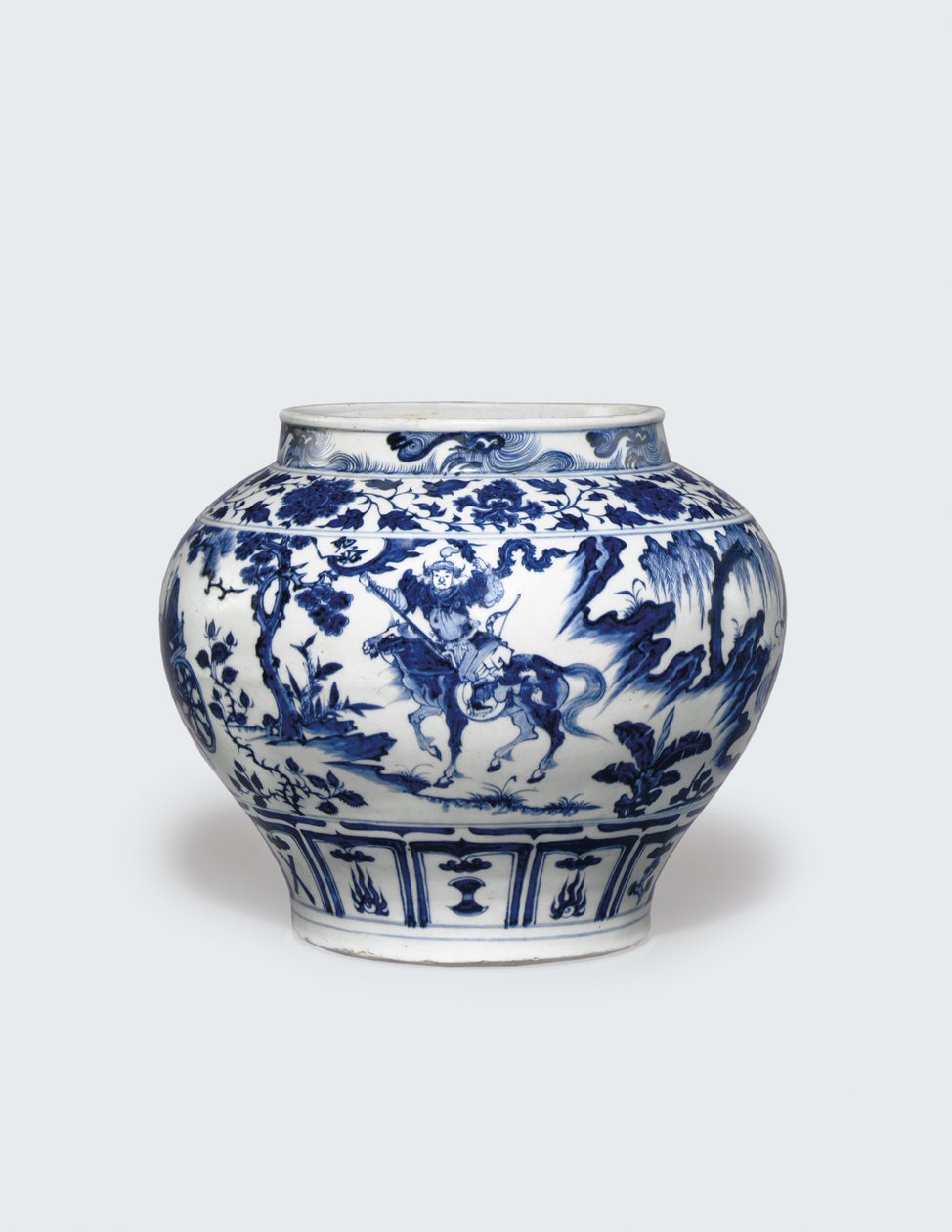 White and Blue Guan, mitten av 1300-talet (keramik) av Yuan Dynasty Chinese School