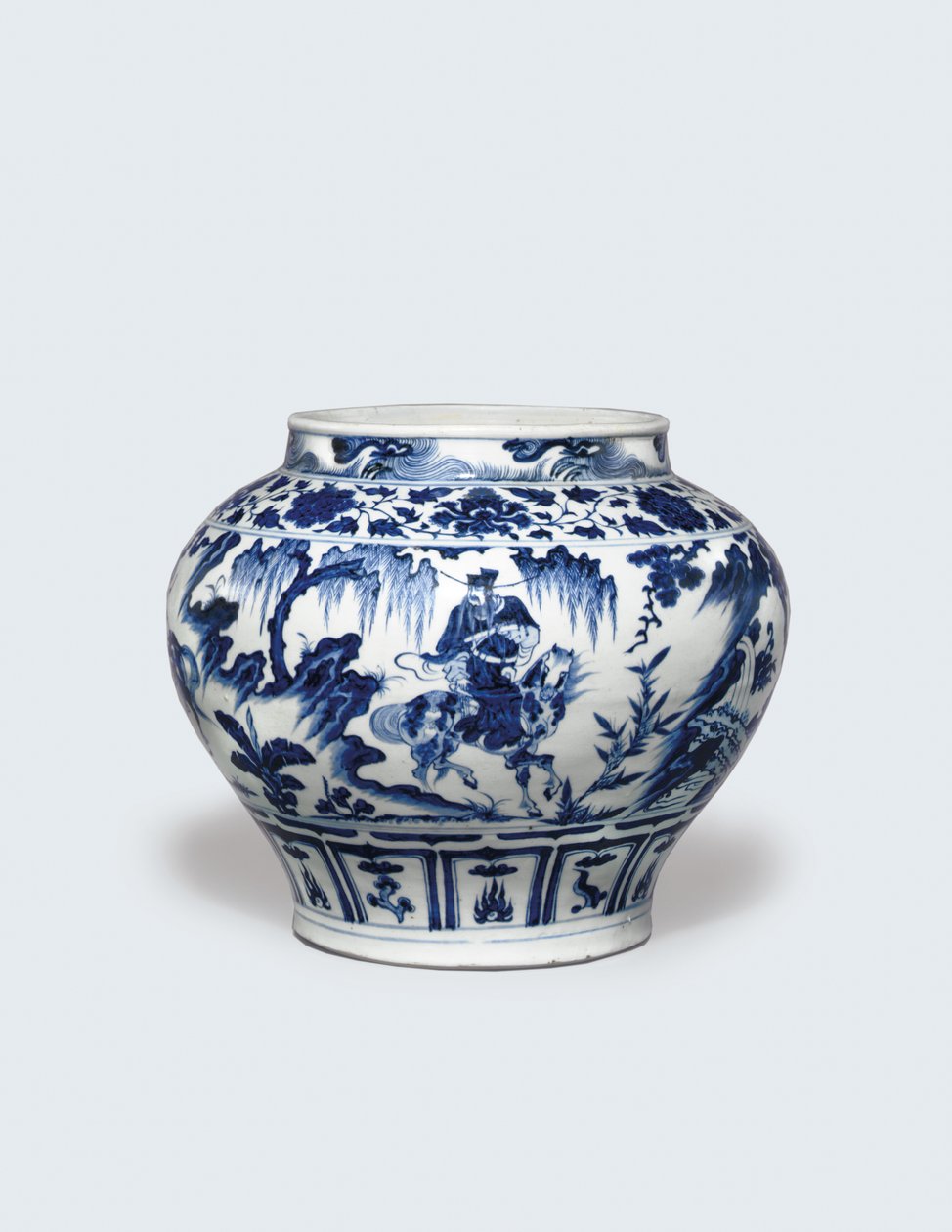 White and Blue Guan, mitten av 1300-talet (keramik) av Yuan Dynasty Chinese School