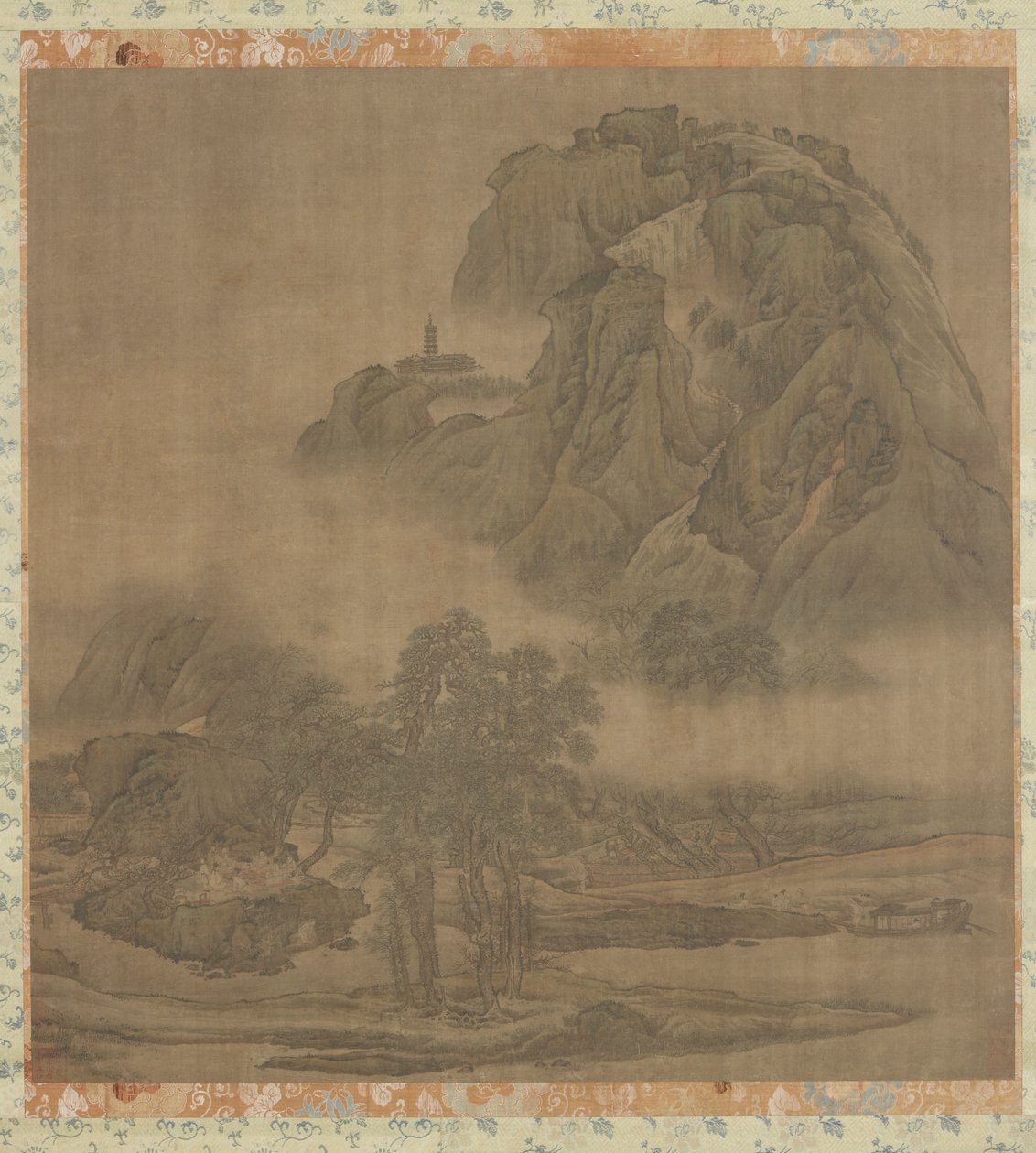 Picknick på flodstranden, Qingdynastin, 1700-talet. av Yuan Jiang