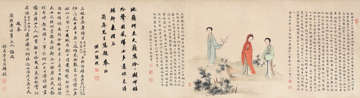 Yuan Mei och hans kvinnliga studenter av Yuan Mei