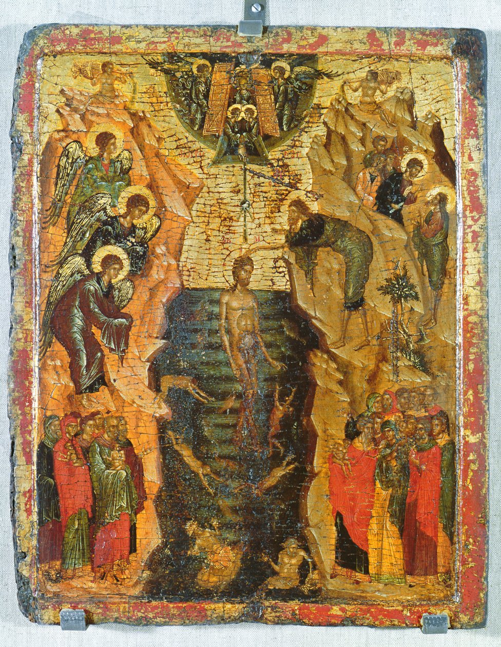Baptism of Christ, från Sandzak (tempera på panel) av Yugoslavian School