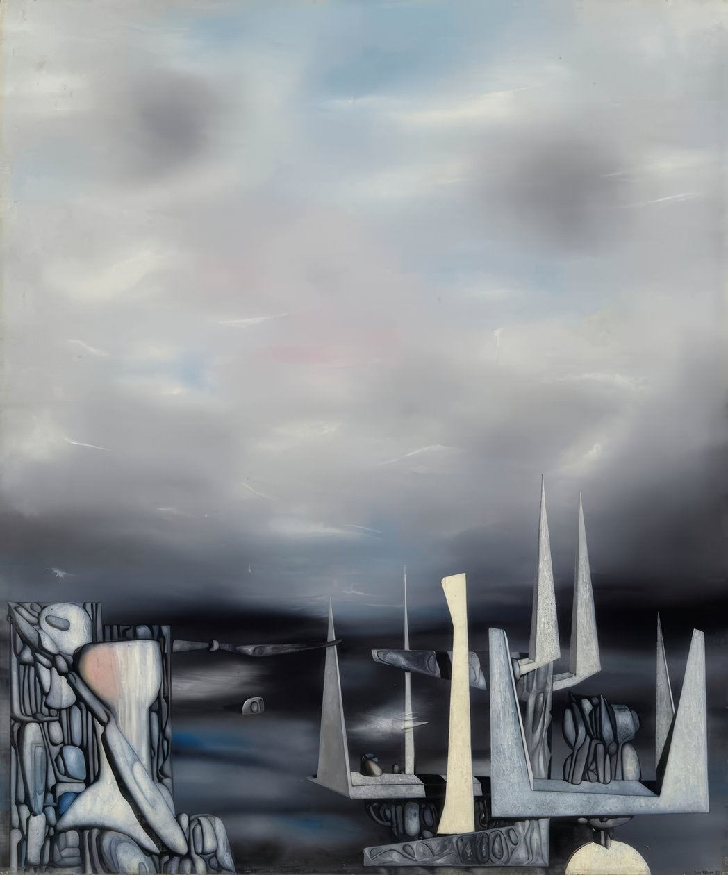 Genomborra stjärnorna av Yves Tanguy