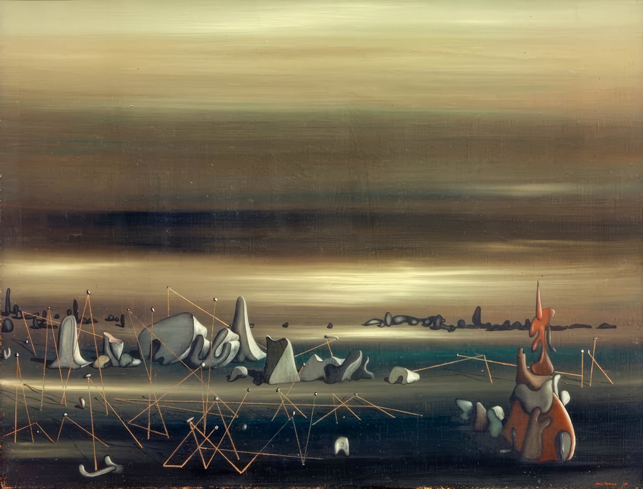 Parallellernas mötesplats av Yves Tanguy