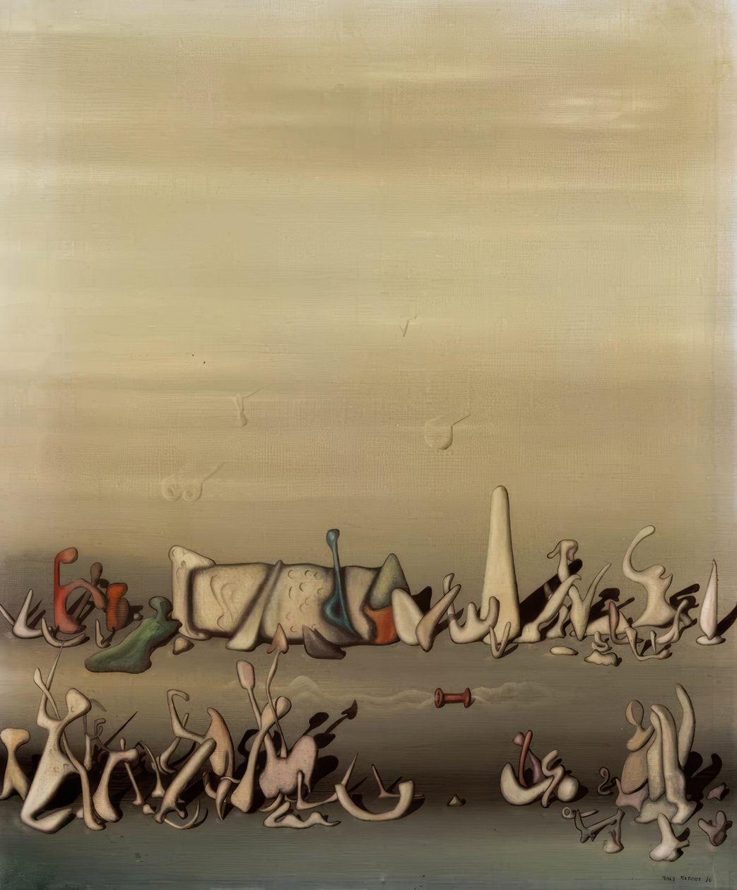 Mellan gräs och vind av Yves Tanguy