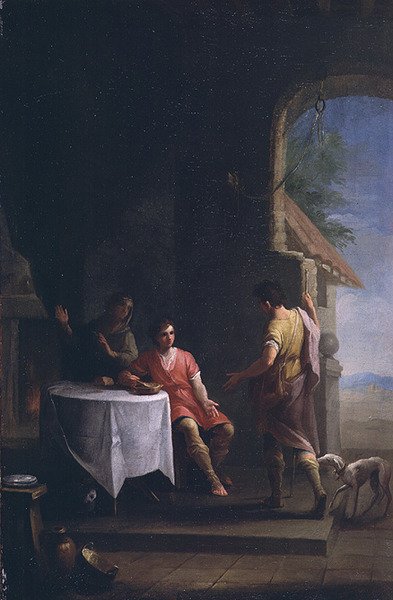 Esau säljer sin födslorätt till Jakob, ca 1790-1800 (inte samma som 72151) av Zacarias Gonzalez Velazquez
