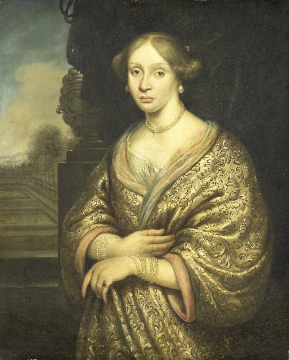 Porträtt av Petronella van der Burcht (1657-1682) av Zacharias Blijhooft