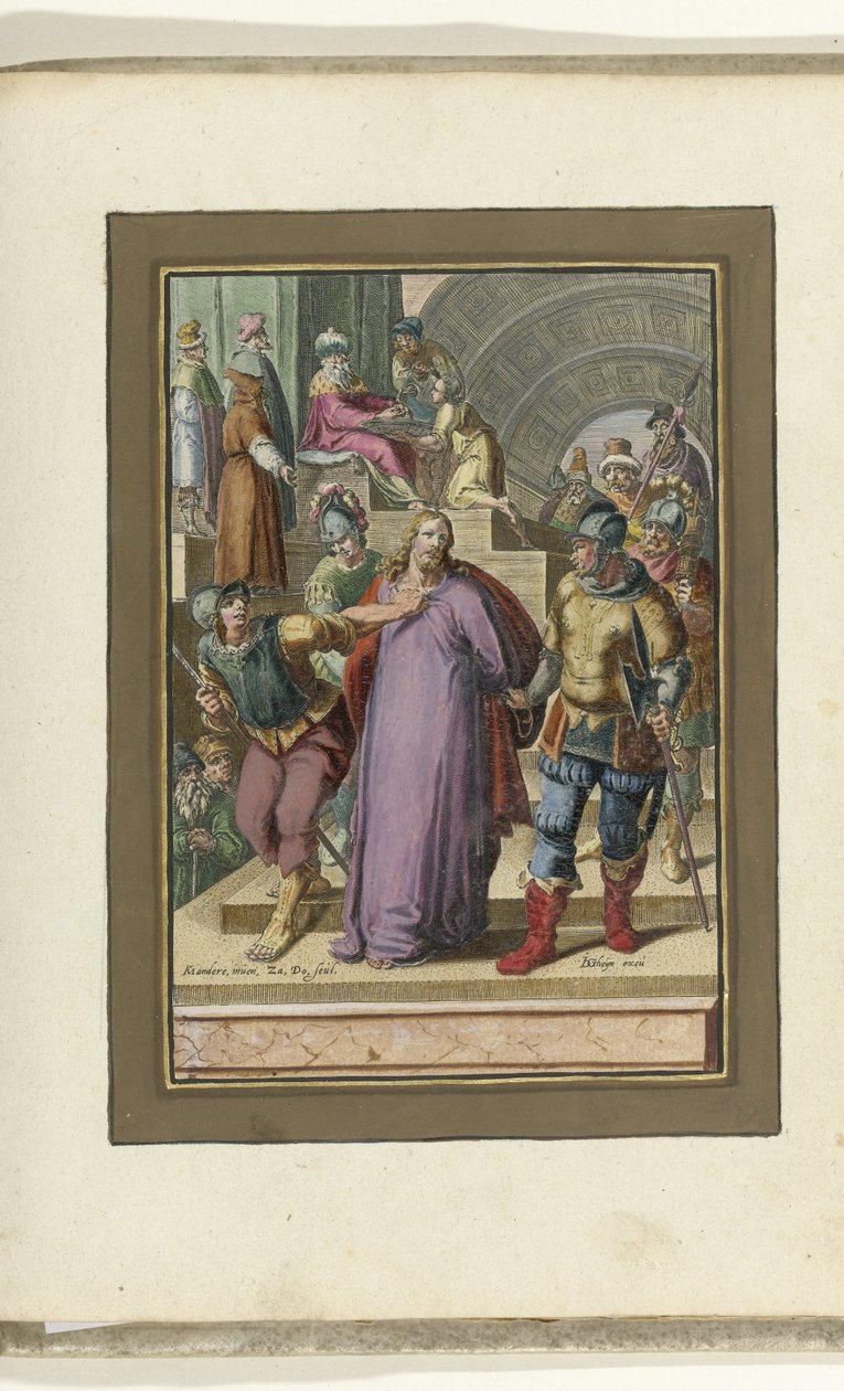Kristus ledde bort inför Pilatus Passion of Christ (serietitel) av Zacharias Dolendo