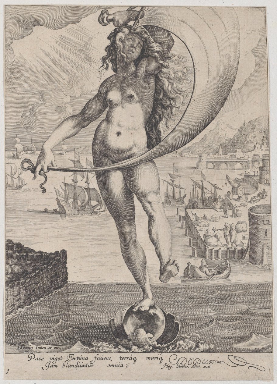 Förmögenhet, från dygder och laster, 1596-97., 1596-97. av Zacharias Dolendo