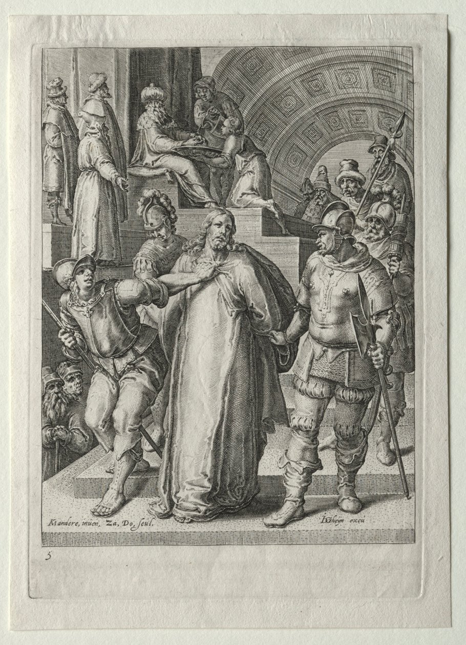 Passion Set:  Kristus inför Pilatus av Zacharias Dolendo