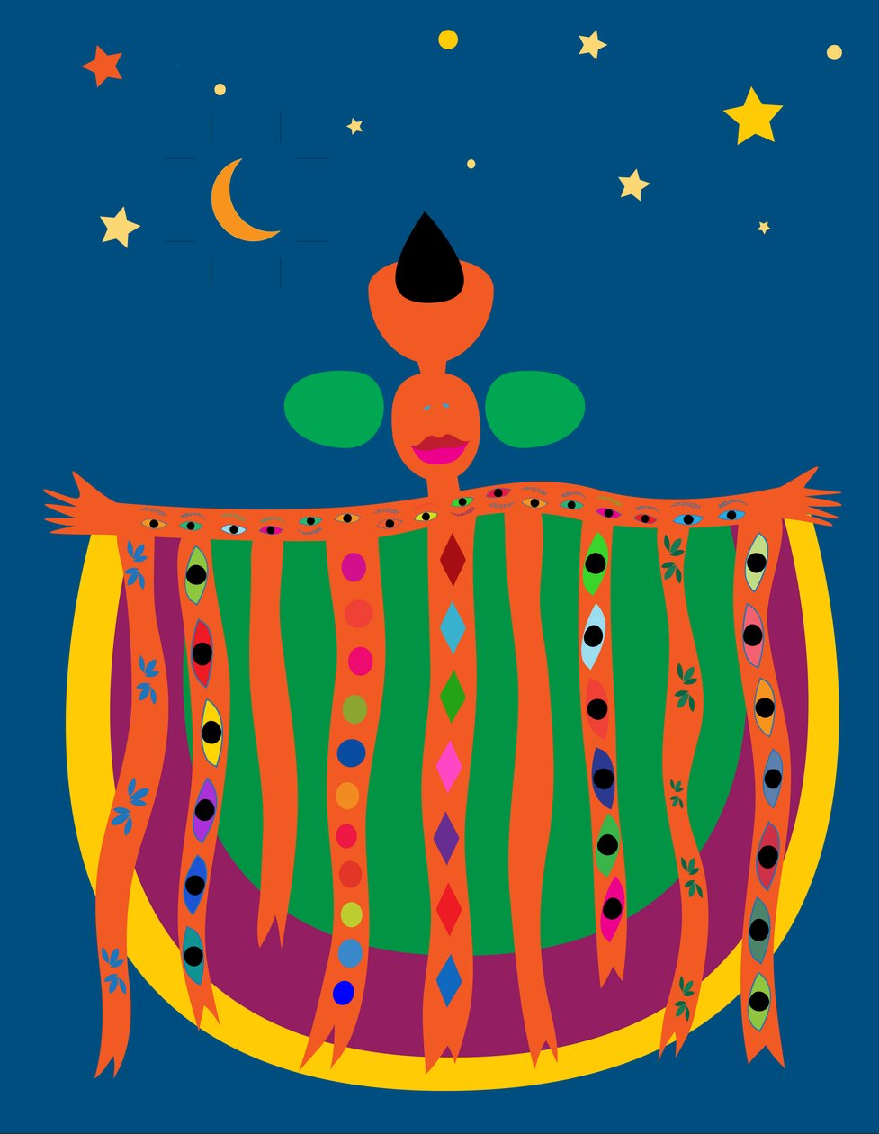 Natt AFRIKA, 2019 (digitalt) av Sabina Nedelcheva Williams
