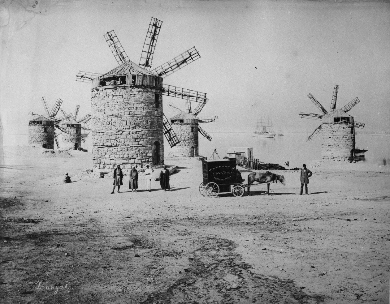 Fotografen Zangaki och hans mobila mörkrum, ca 1880 av Zangaki Brothers