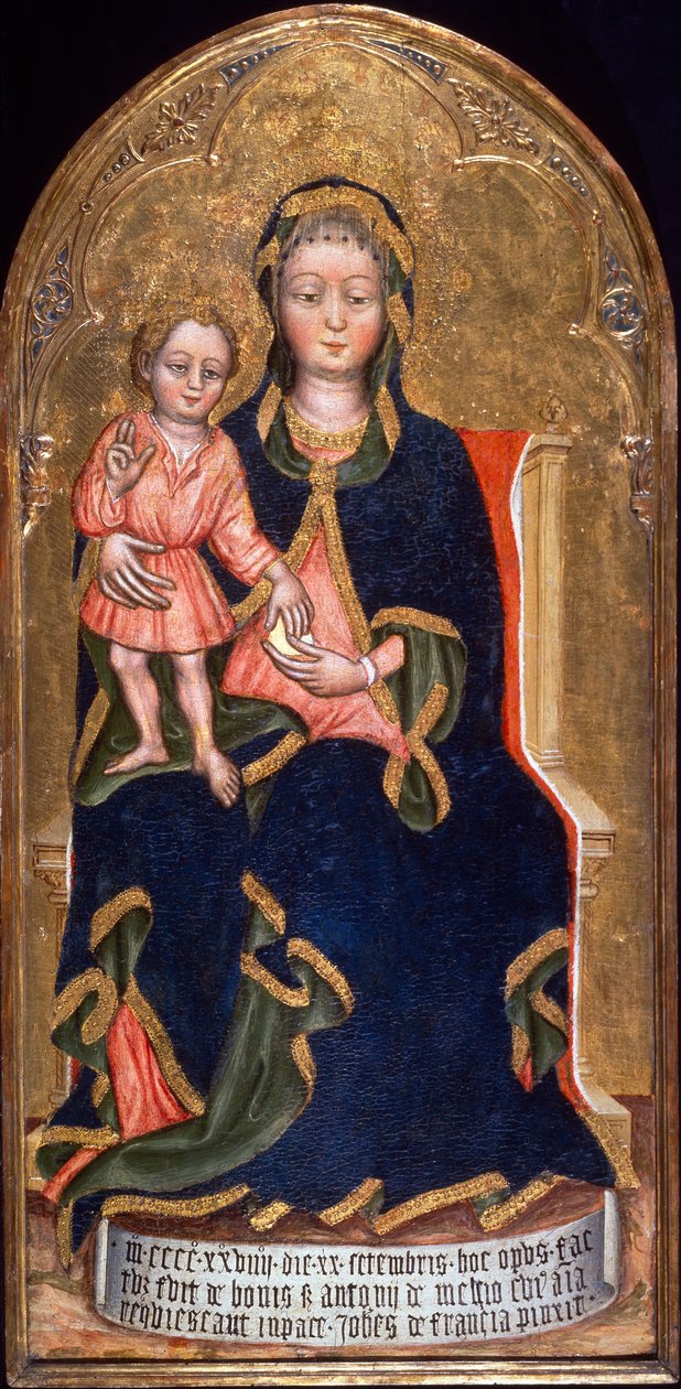 Madonna och barn (målning) av Zanino di Pietro