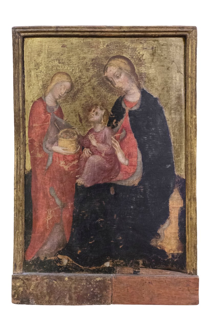 Madonna och barnet med den heliga rosen, ca 1410-20 (panel) av Zanino di Pietro