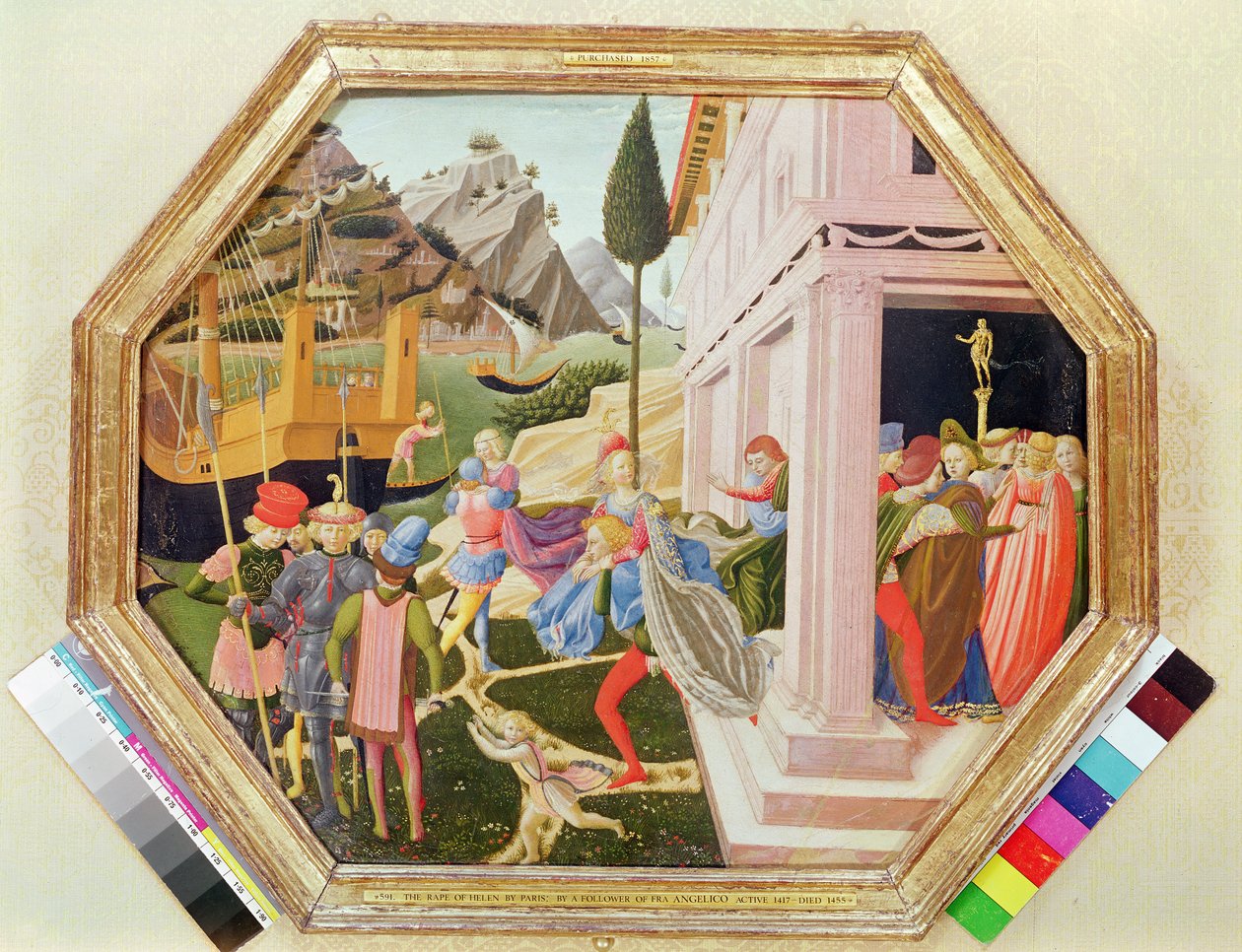The Abduction of Helen, c.1450-5 (äggtempera på trä) av Zanobi di Benedetto Strozzi