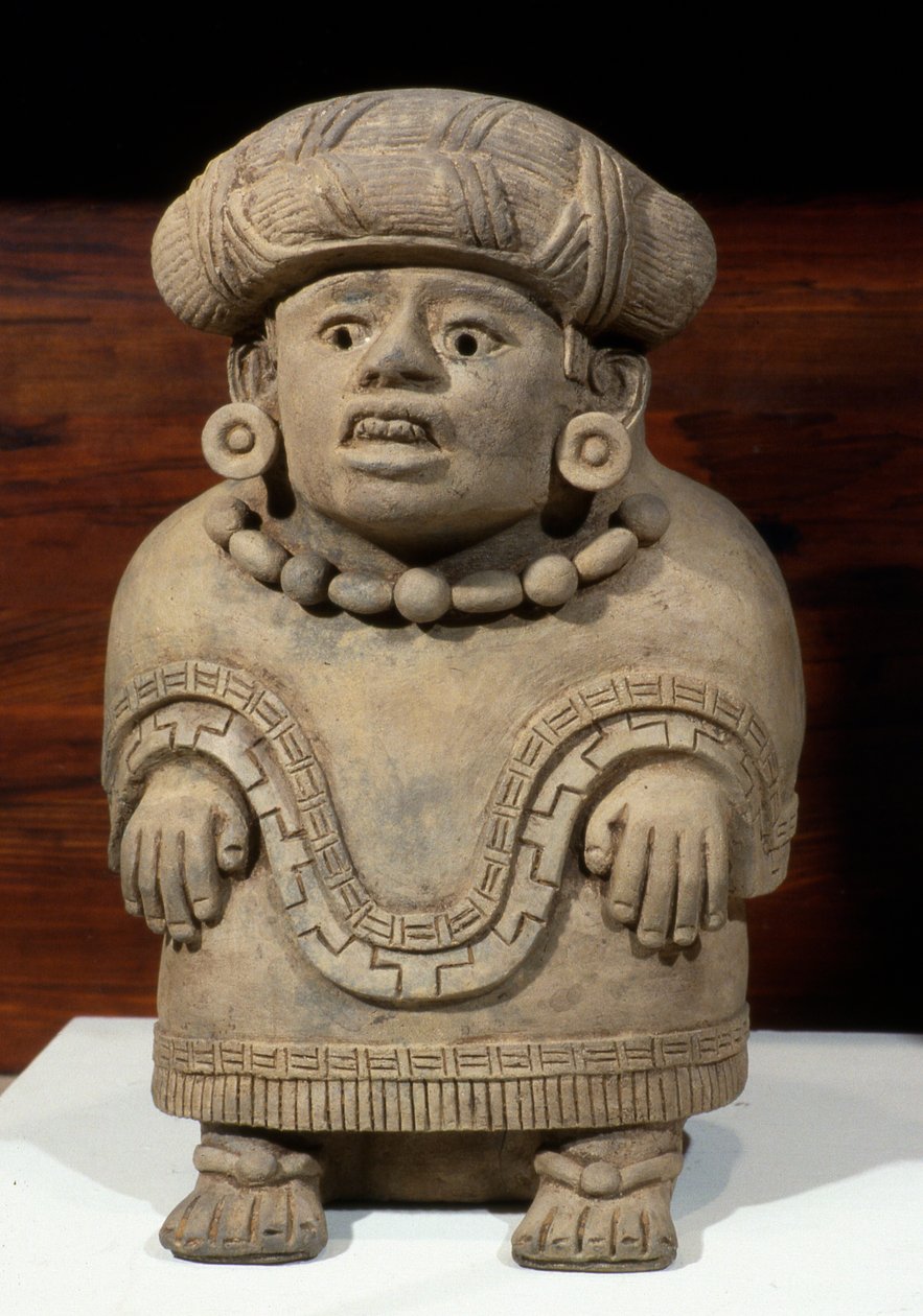 Begravningsurna, sen klassisk period (700-1000 e.Kr.) (keramik) av Zapotec
