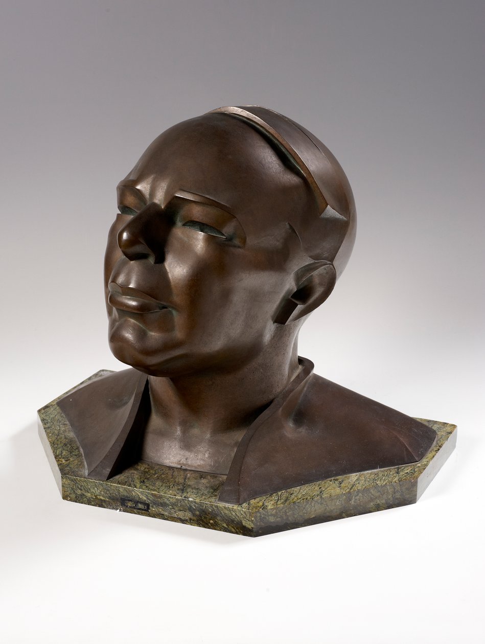 The Rt Hon. Leslie Hore-Belisha, ca 1937-39 (brons på marmorsockel) av Zeev Ben Zvi
