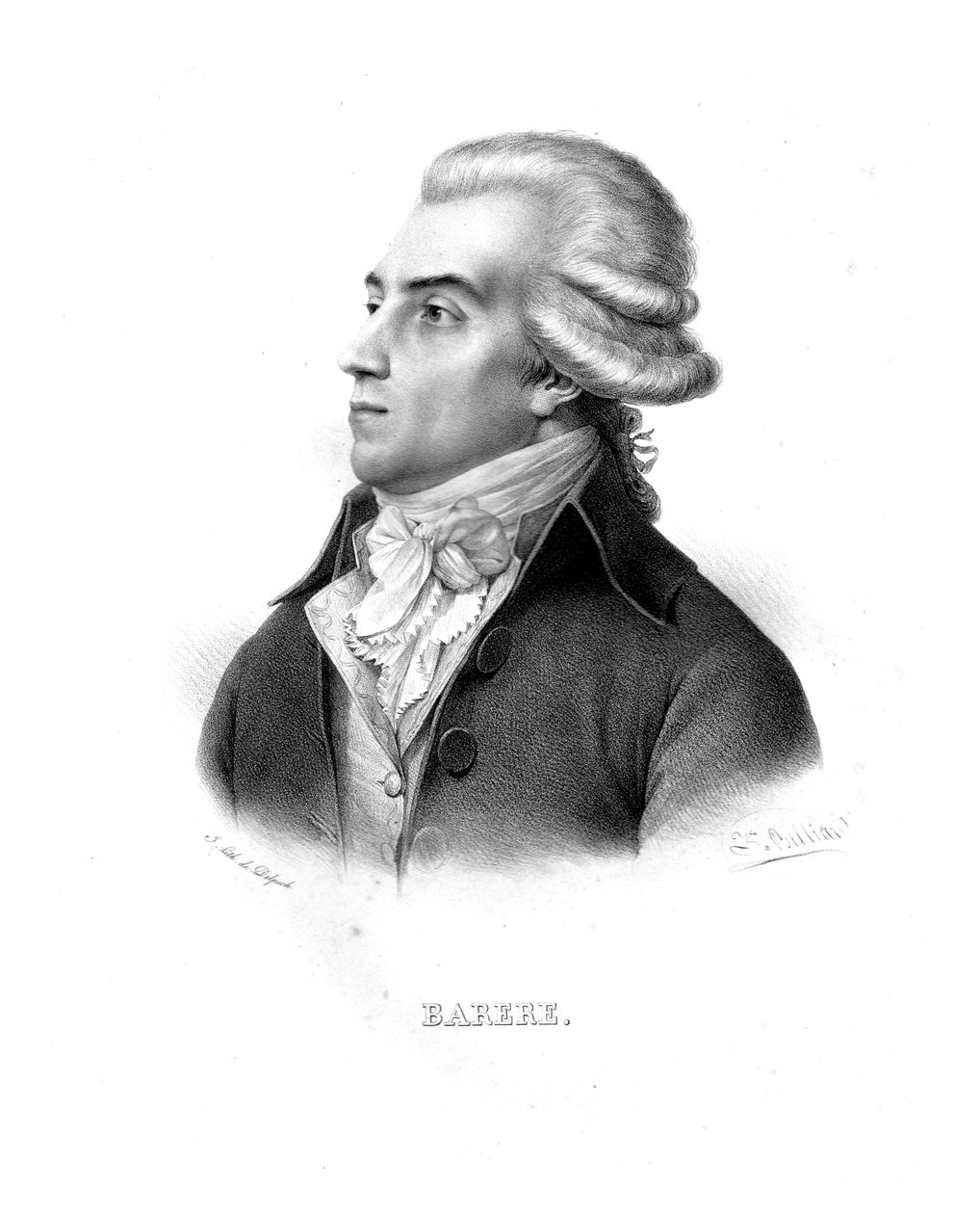 Bertrand Barere, ca 1820-talet av Zephirin Felix Jean Marius Belliard