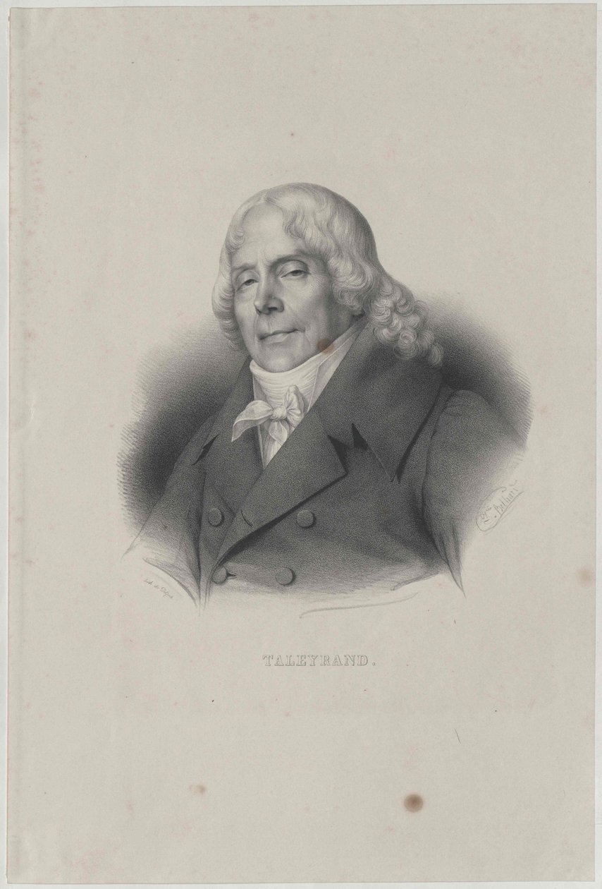 Charles Maurice hertig Talleyrand-Perigord av Zephirin Felix Jean Marius Belliard