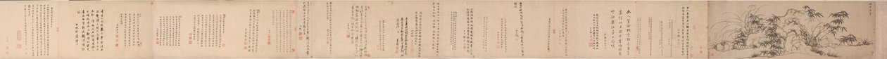 Bambu, stenar och ensamma orkidéer, 1271-1368. av Zhao Mengfu