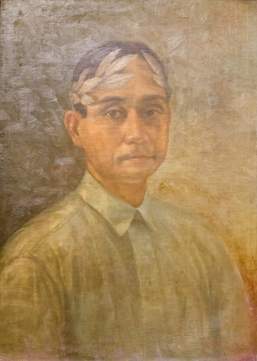 Porträtt av Jose Corazon de Jesus som poetpristagare av Zosimo Dimaano