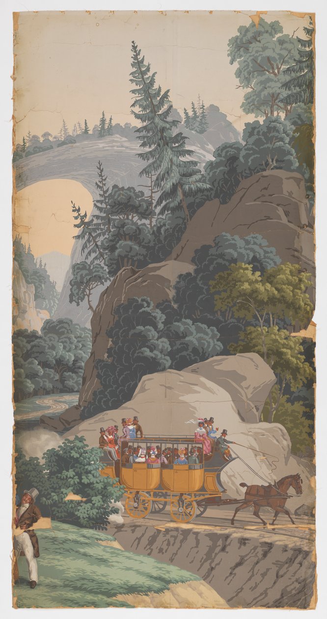 Natursköna Amerika av Zuber and Cie, Rixheim, Alsace