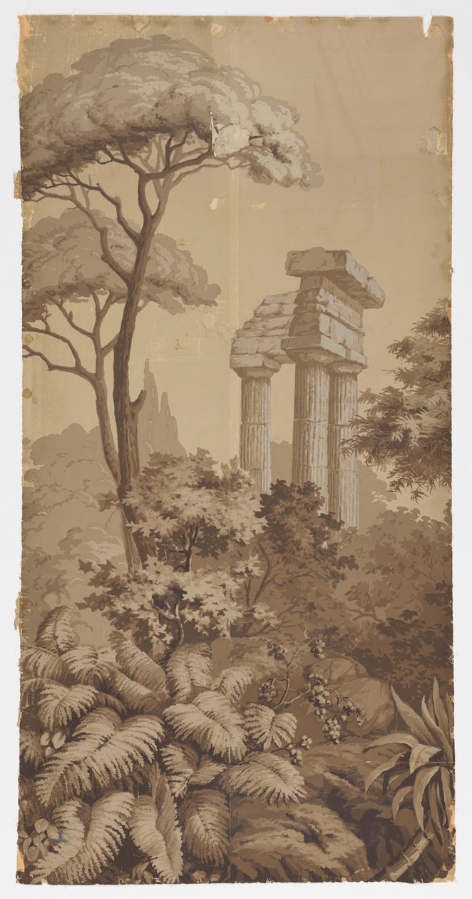 Naturskön panel av Zuber and Cie, Rixheim, Alsace