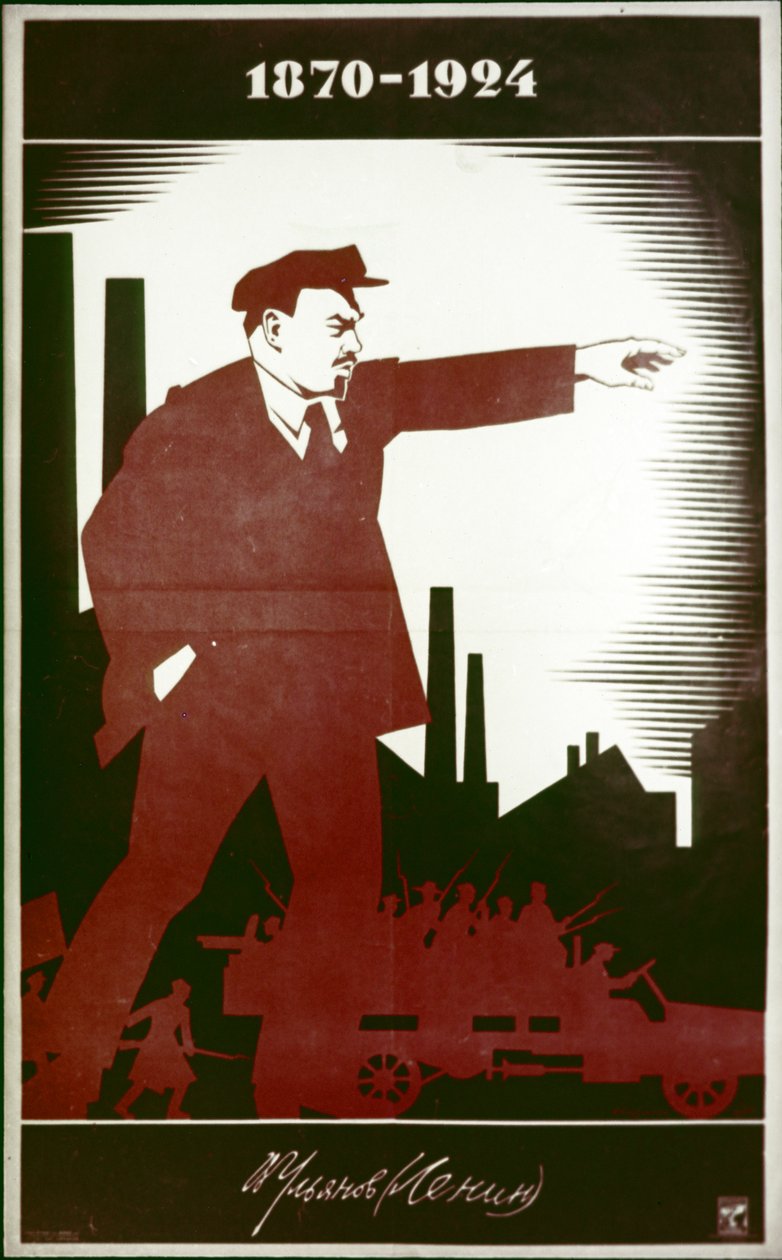En rådsaffisch till minne av B, I, Lenin skulle A, Strakhov av Frederick (attr. to) Barnard