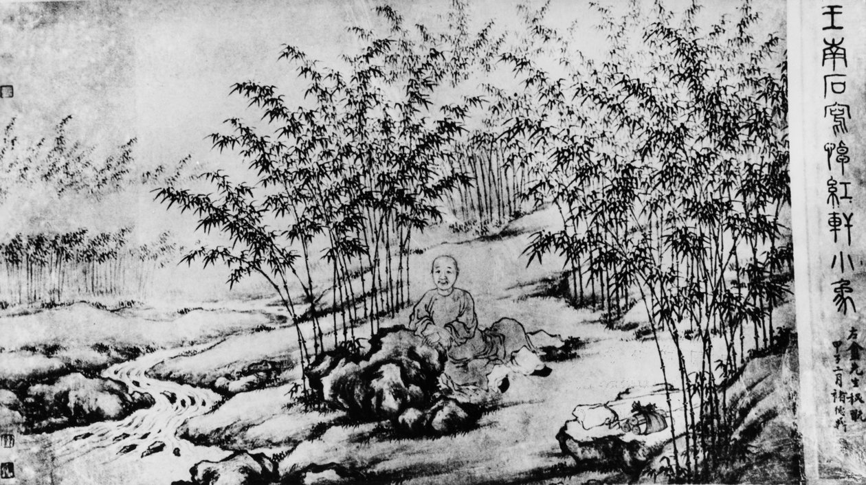 En målning av 1700-talsförfattaren Cao Xueqin (Tsao Hsueh-chin) av Frederick (attr. to) Barnard