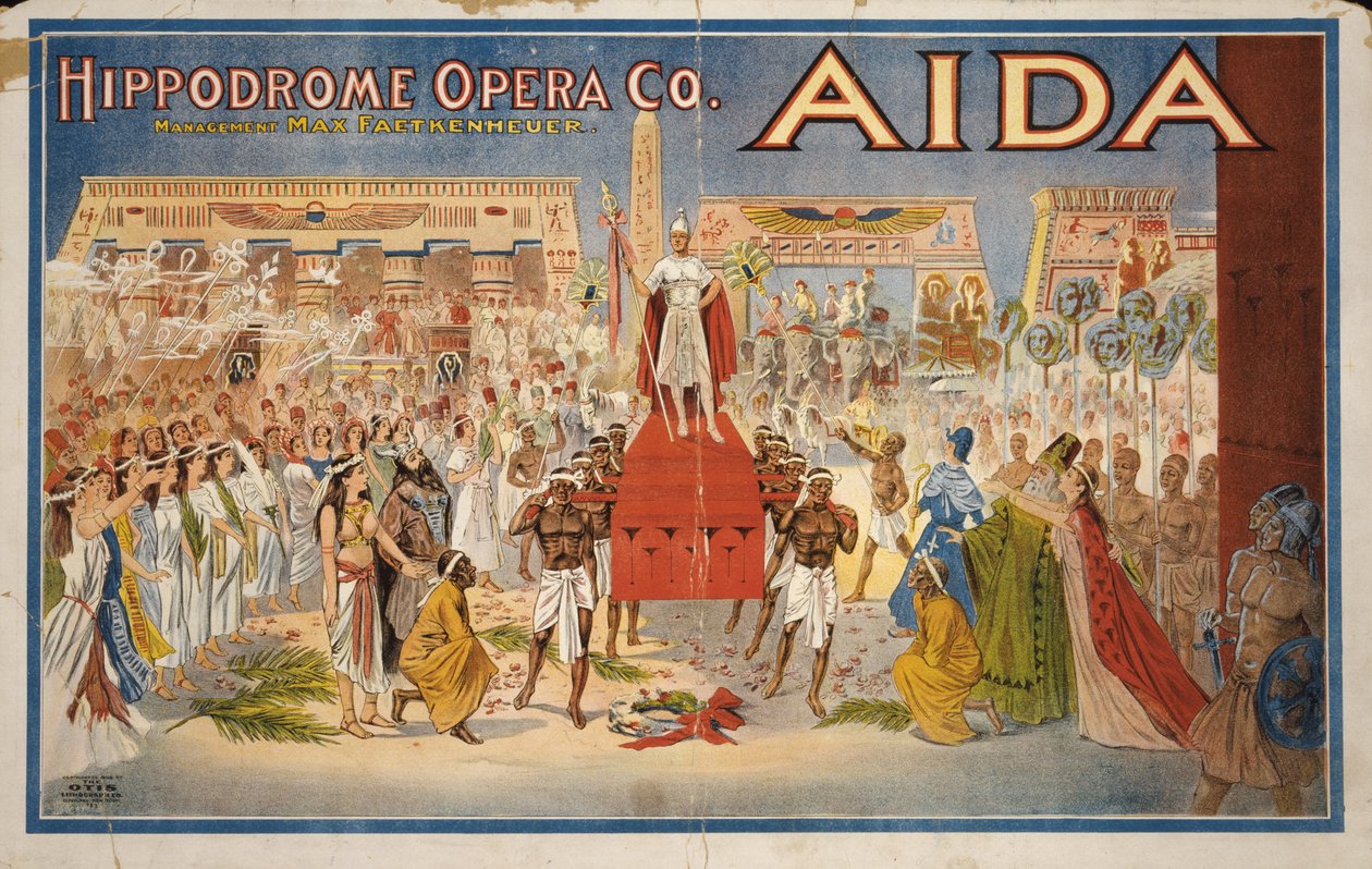 Aida, ca 1908 (färglitografi) av . .