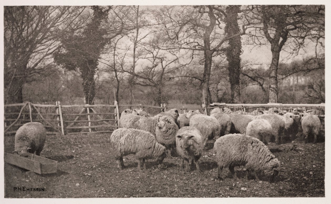 "En höstpastoral" av Frederick (attr. to) Barnard