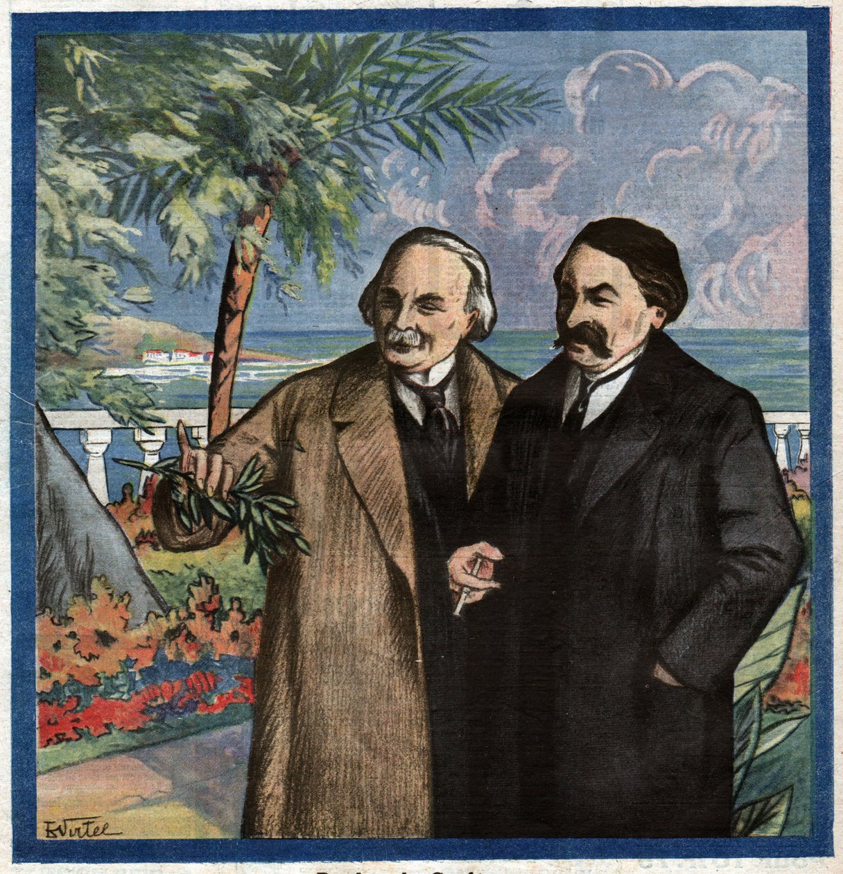 Aristide Briand och Lloyd George. Aristide Briand och Lloyd George. av Ferdinand Georg Waldmuller