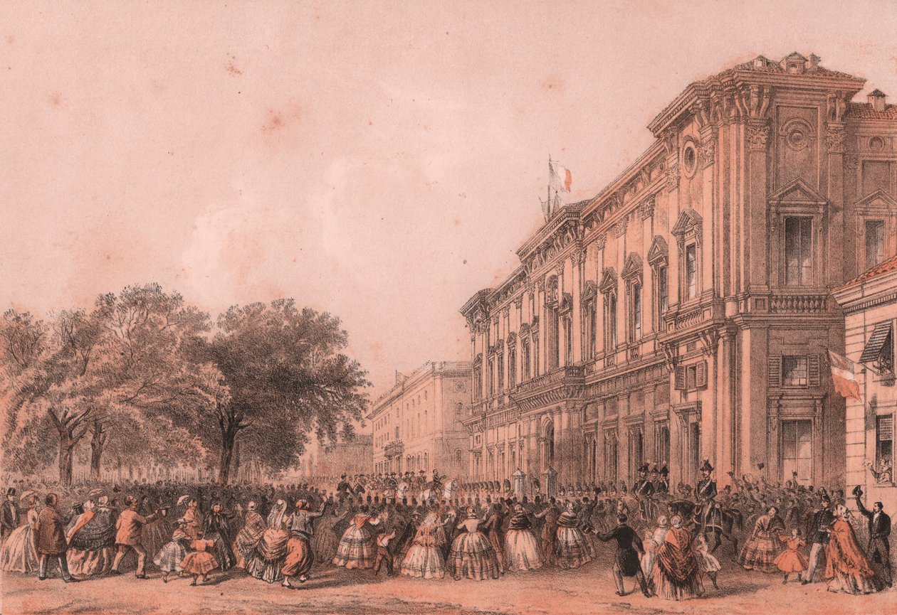 Kejsar Napoleon II:s ankomst till Alessandria, Piemonte av William Walcutt