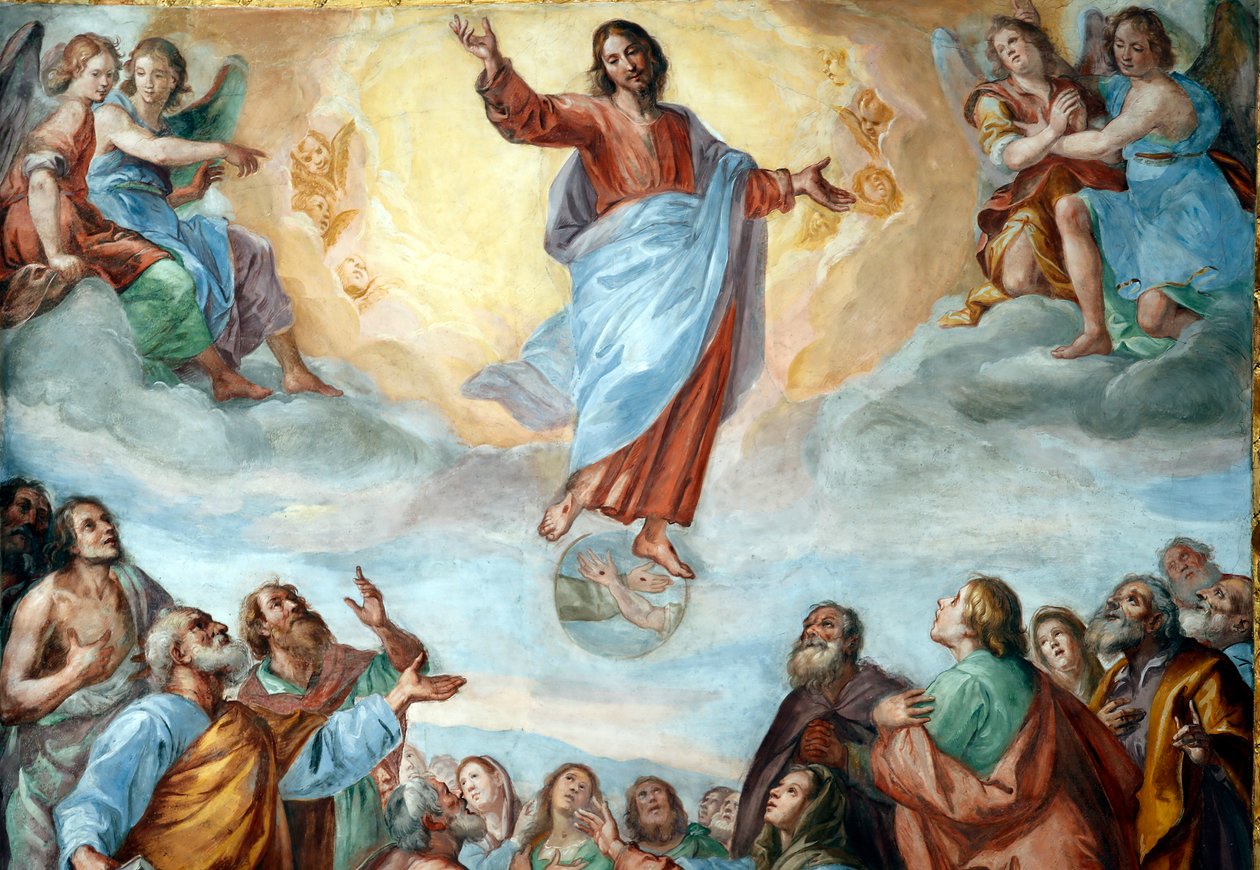 Kristi himmelsfärd. Basilikan Santissima Annunziata del Vastato. Genua. Italien. av . .
