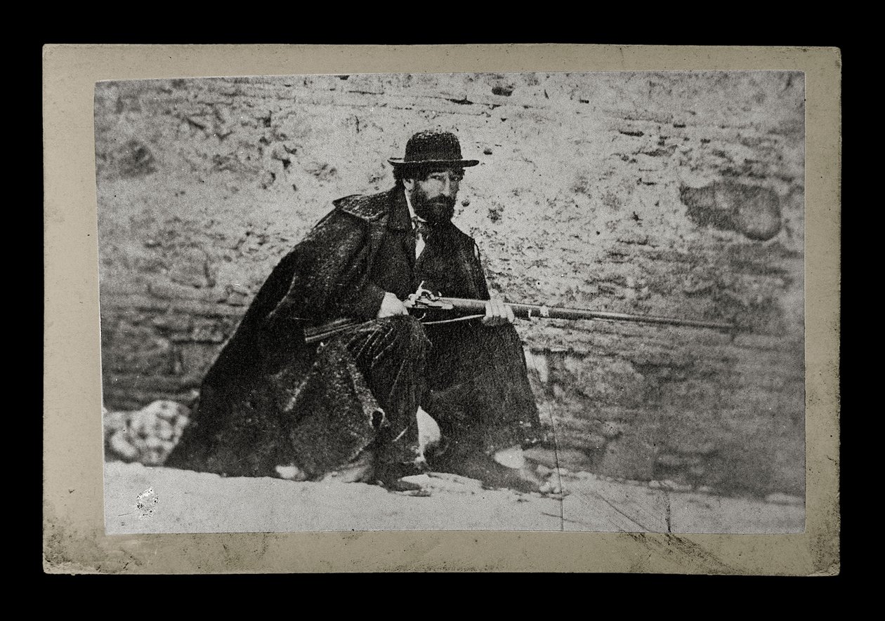 BRIGAND Porträtt av Francesco Fasanella känd som Tinna 1860 av . .