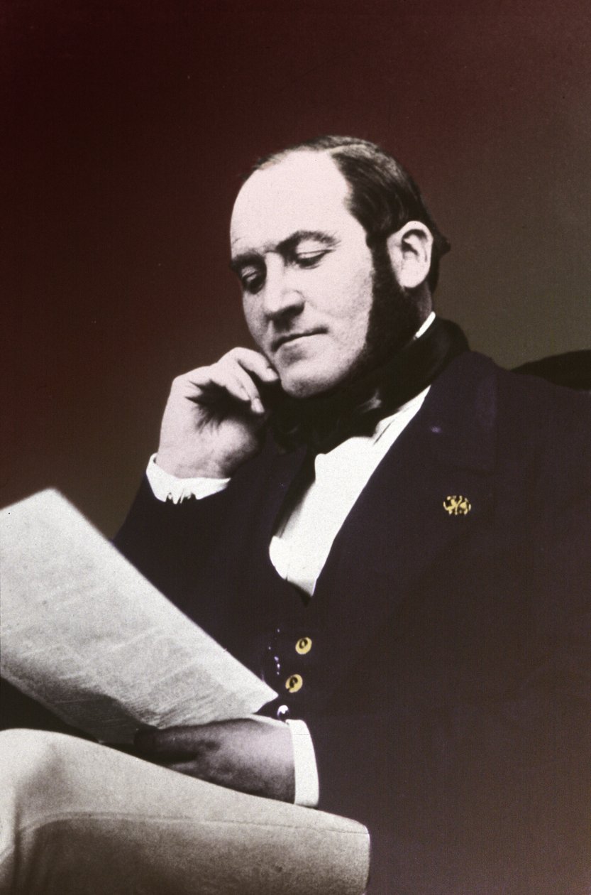Baron Georges Eugene Haussmann. cirka 1865 (s/v foto) av . .