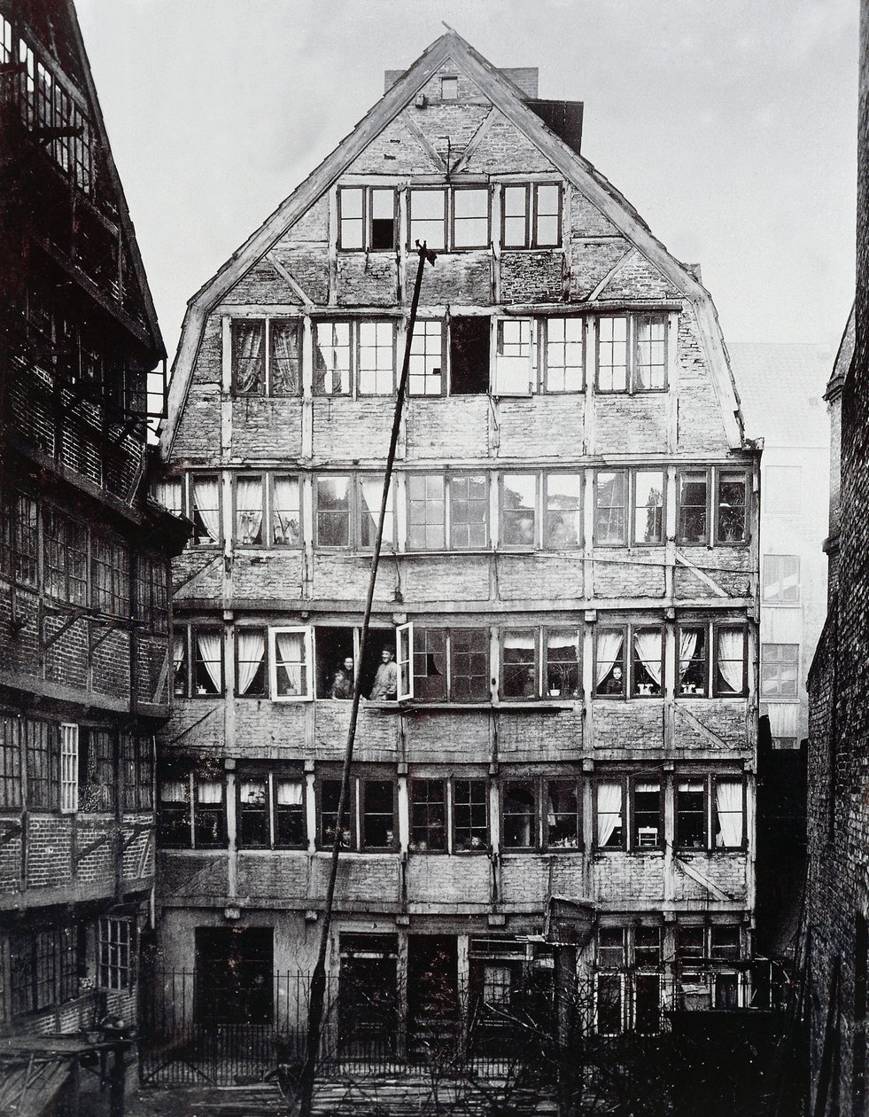 Födelseort för den tyske kompositören Johannes Brahms (1833-1897) i Hamburg, Tyskland av William Walcutt